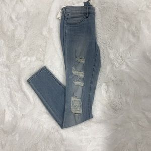 PacSun Light Blue Ripped High Waisted Jeggings